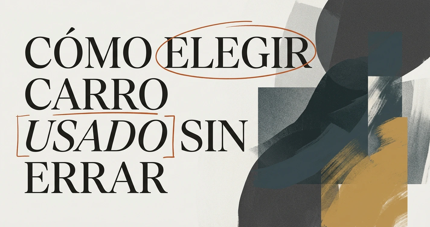 Cómo elegir carro usado sin equivocarte