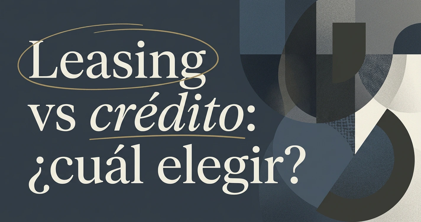 Leasing vs crédito vehicular: ¿cuál elegir?